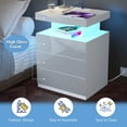 Hommpa LED Nightstand Wireless Charging Station USB Type C Outlets