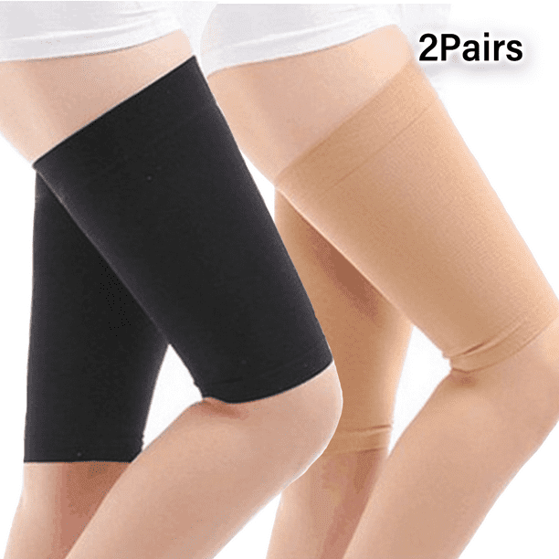 2 Pairs Thigh Compression Sleeves Thigh Brace Support Thigh Sleeve Wrap