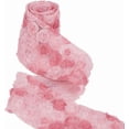 thumbnail image 6 of 2.36 Inch Light Pink 3D Rose Ribbon Embroidered Mesh Flowers Lace Trims Polyester Single Face Fabric Netting Appliques Elegant Ribbons DIY for Sewing Making Bridal Decoraion DIY Craft Supplies, 6 of 9