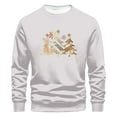 thumbnail image 1 of Sudaderas sin capucha para hombre, estilo casual, a la moda, con cuello redondo, estampado, de manga larga, blusas de manga larga y cuello redondo, blusas de poliéster para hombre, 1 of 4