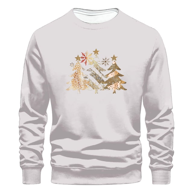 Sudaderas sin capucha para hombre, estilo casual, a la moda, con cuello redondo, estampado, de manga larga, blusas de manga larga y cuello redondo, blusas de poliéster para hombre