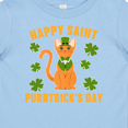 thumbnail image 4 of Inktastic St. Patrick's Day Happy Saint Purrtrick's Day Boys or Girls Baby T-Shirt, 4 of 5