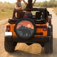 thumbnail image 3 of KAKALAD Bear Sunset Mountains Spare Tire Cover Universal Vehicle Accessories Buckle Car Tools 15”in, 3 of 6