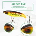 thumbnail image 4 of 6 Pcs Leurre de Pêche Whopper, kit de Leurre Popper pour Bar, Leurres de Pêche de Surface avec Queue Rotative avec Boîte de Rangement, Popper Flottant pour Eau Douce et Eau Salée, 4 of 7