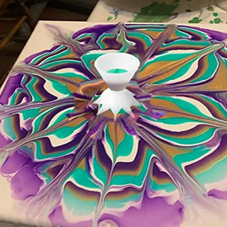 Split Cups Paint Pouring 7-leg Funnel Cup For Acrylic Diy Making Pour  Painting Flower Pattern Supplies Reusable
