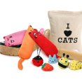 thumbnail image 3 of 10 Pieces Catnip Cat Toys Catnip Cat Chew Toys Plush Interactive Cute Cat Entertaining Toys with Catnip Assorted Cartoon Cat Toys for Kitten Cat Playing Chewing Grinding Claw and Teeth Cleaning, 3 of 7