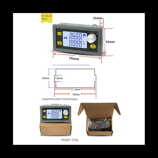 5A 80W DC DC Boost Converter CC CV 0.5-30V 5V 6V 12V 24V MóDulo de Potencia Fuente de AlimentacióN de Laboratorio Regulada Ajustable