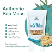 SeaMoss Boss Canouan | Dried 8oz Gold sea Moss | Ocean harvested & Sun-Dried in the Remote Grenadine Islands | Makes 120oz sea Moss Ge