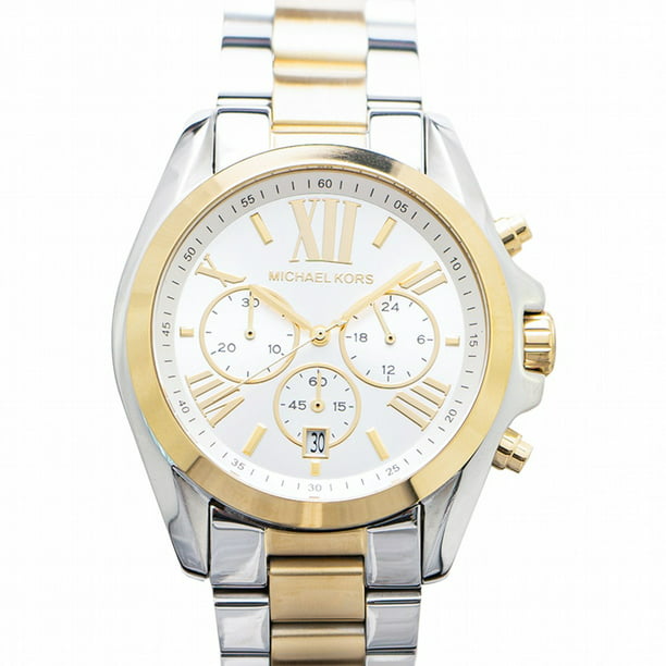 Michael Kors Bradshaw Chronograph Silver and Gold-tone Watch MK5627 -  