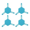 thumbnail image 3 of Posavasos Hexagonal Posavasos Elegante Ahorro De Espacio ABS Ajustable 4 Piezas Para Bebidas ANGGREK Otros, 3 of 8