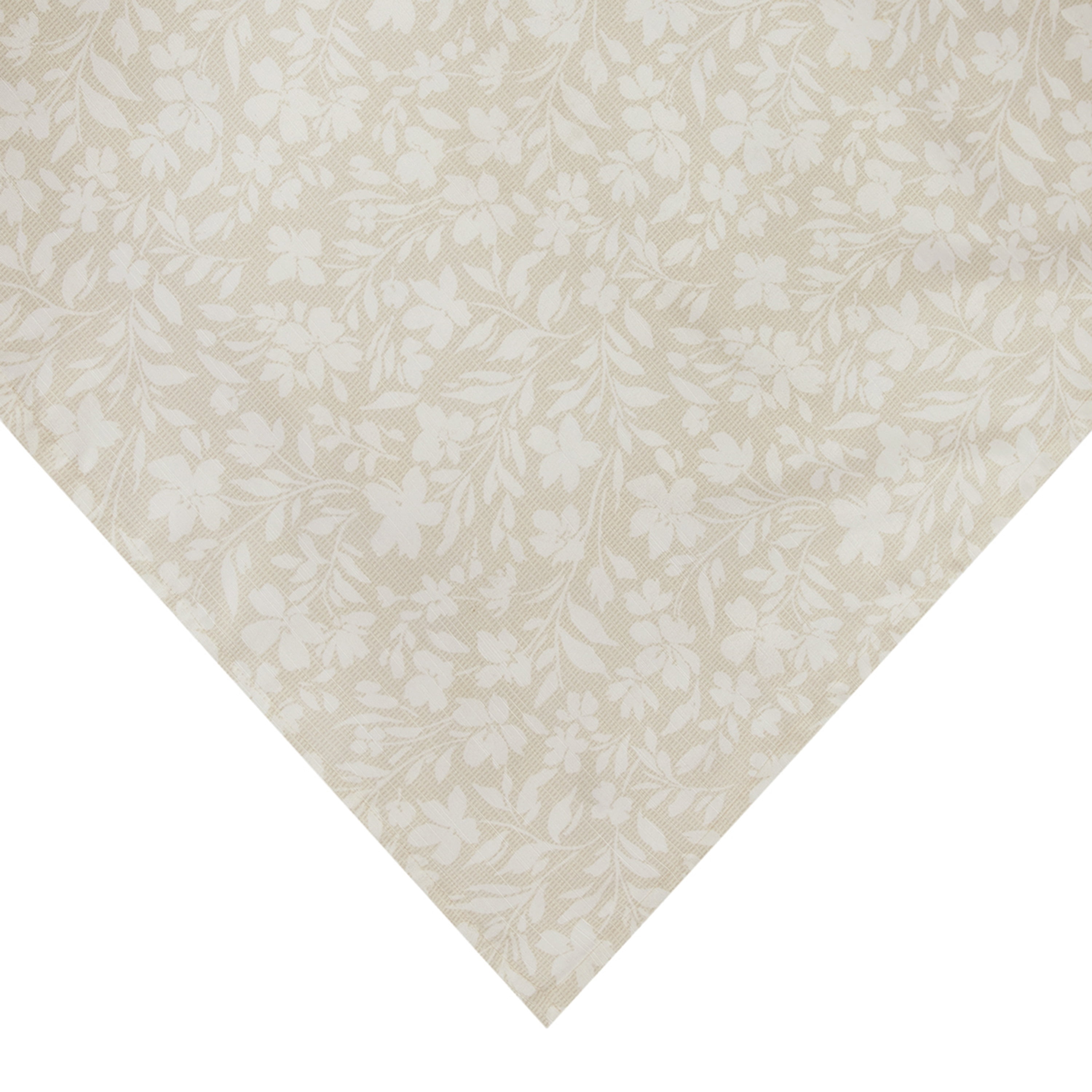Mainstays Floral Cross Stitch 60” x 84" Tablecloth - Beige - Cotton & Polyester Blend