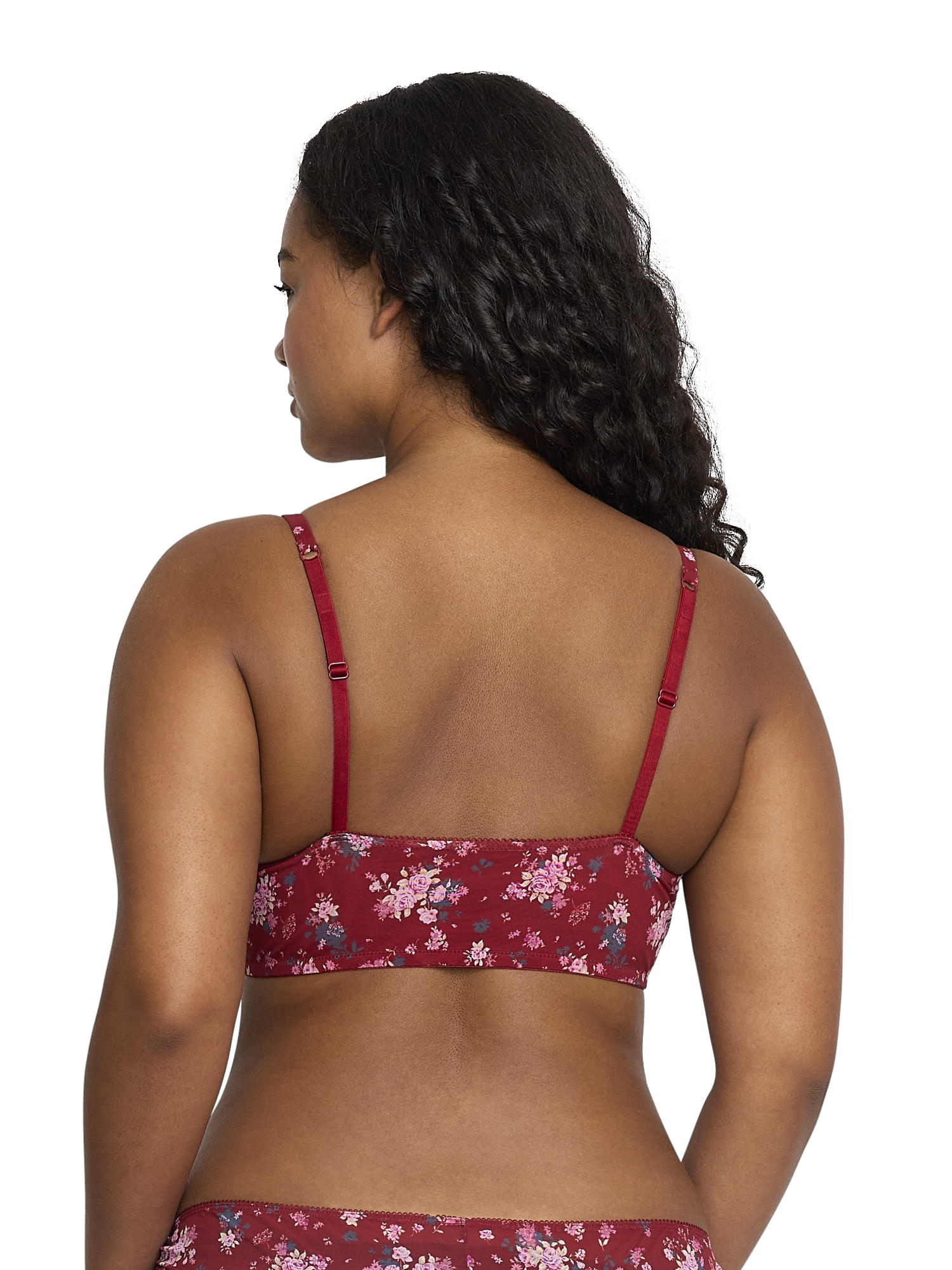 Mills by Millie Bobby Brown Women's Ruched Mesh Bralette, Sizes XS-XXXL