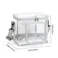 thumbnail image 2 of Dmlowu Lunch Box for Women 9x10" Durability Lunch Bag Portable Transparent Insulated Cooler Lunch Box for Home Office School Supplies, 2 of 4