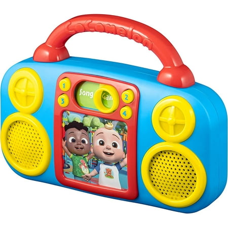 eKids Cocomelon Toy Music Player Includes Freeze Dance, Musical Toy for Toddlers with Built-in Nursery Rhymes for Fans of Cocomelon Toys and Gifts for Boys and Girls