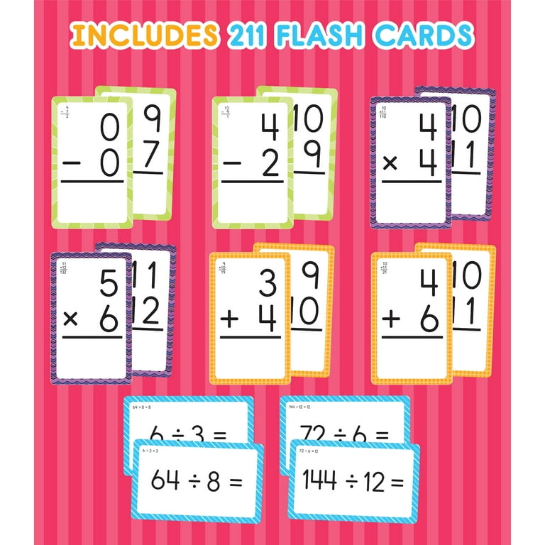 Brighter Child Math Flash Card Set 4 sets of cards Brighter Child Math Flash Card Set 4 sets of cards