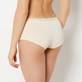 thumbnail image 3 of Ultrasoft Modal Boyshort Panty with Lace Trim in Lemon Icing, 3 of 5