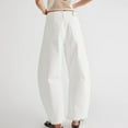 thumbnail image 6 of TAIAOJING Women Wide Leg Jeans Baggy Wide Leg Jeans Barrel Boyfriend Cropped Hem Denim Pants, 6 of 6