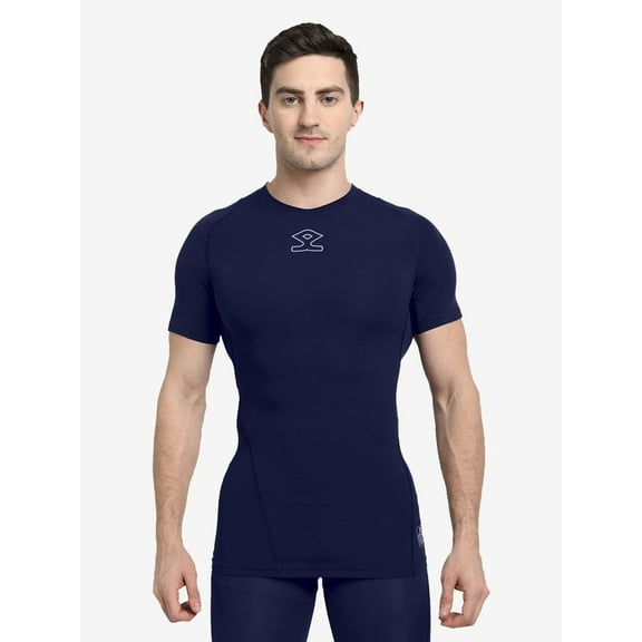 Shrey Intense Compression Short Sleev Top - Navy