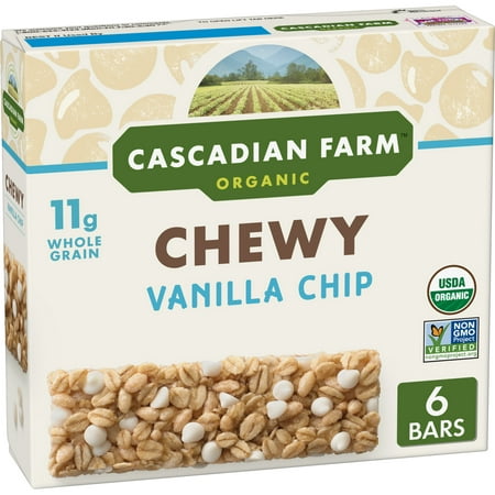 Cascadian Farm Organic Granola Bars Vanilla Chip 6