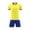 Yellow, variant on CYRBOKO Boy's Athletic Outfit Sets, Crewneck Short Sleeve Elastic Waist Quick-dry Sports T-Shirt with Shorts Red Size 8 T