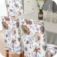 thumbnail image 3 of Chair Covers for Dining Chairs Set of 6,Summer Floral Stretch Dining Room Chair Cover Kitchen Parsons Chair Slipcovers (Pack of 6, Summer Floral), 3 of 6