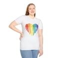thumbnail image 5 of Rainbow Heart Puzzle Autism Awarness Graphic Tshirt, 5 of 7