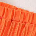 thumbnail image 4 of XZNPDUCQ Toddler Girls Summer Short Sleeve T-Shirt Tops Elastic Shorts Set 2Pcs Casual Outfit Jog Suits Set kids For 18-24 Months 2t 3t 4t 5t Dailywear Orange，2-3 Years, 4 of 8