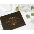thumbnail image 5 of Darling Souvenir Personalized Engraved Laser Cut Wedding Guest Book Wooden Cover Sign-in Book Registry Guestbook Scrapbook-N5, 5 of 7