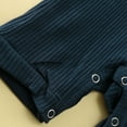 thumbnail image 4 of Bearichfupo Infant Babys Girls Boys Summer Newborn Casual Solid Color Jumpsuit Knitted Ribbed Pattern Rompers,Sizes 0-3 Months, 4 of 6
