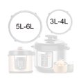 thumbnail image 1 of Replacement 3-6L Home Kitchen Electric Pressure Cooker Cooking Pot Seal Ring-White 5L-6L, 1 of 5