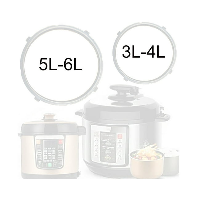 Replacement 3-6L Home Kitchen Electric Pressure Cooker Cooking Pot Seal Ring-White 5L-6L