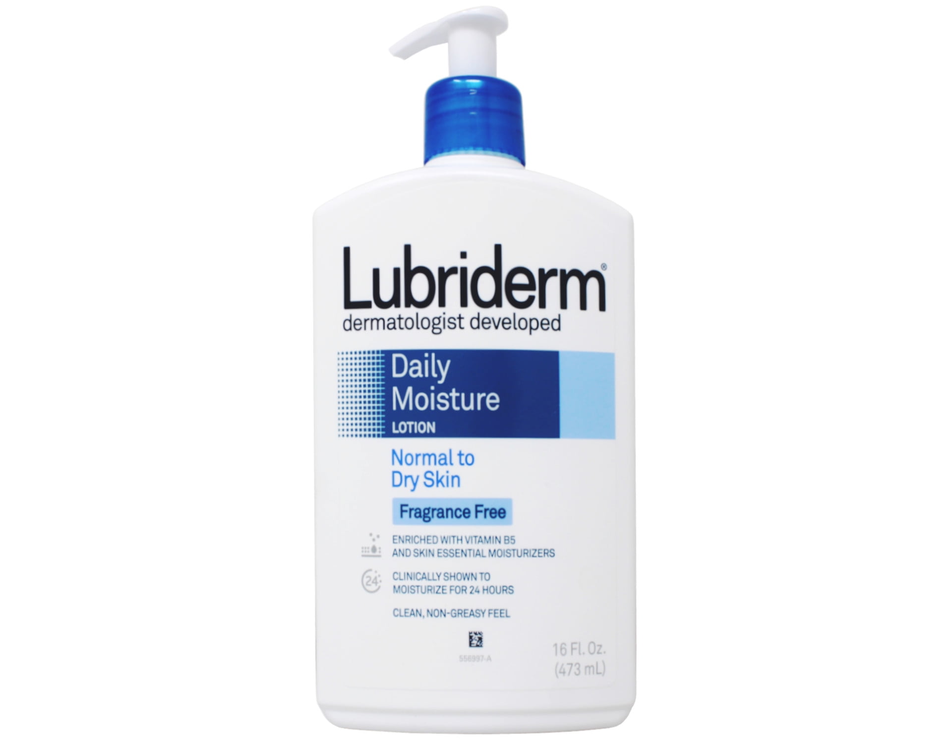 Lubriderm Daily Moisture Lotion Fragrance Free, 16 oz (Pack of 2)