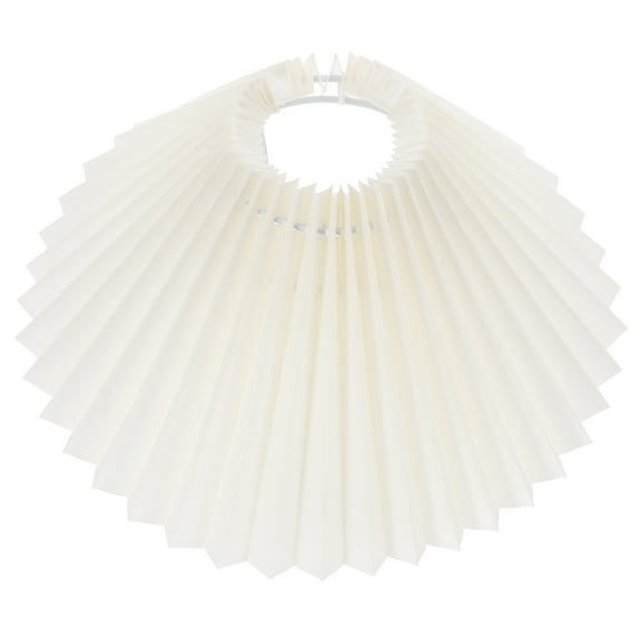 BESTONZON Fabric Pleated Lamp Shade Yellow for Home Use with Easy Installation and Soft Light