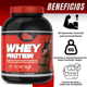 thumbnail image 2 of Proteína Whey More Than Pure concentrada de suero sabor Chocolate 2.2 kg, 2 of 6