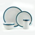 thumbnail image 2 of Pfaltzgraff® Ezra Blue 16-Piece Dinnerware Set Round, 2 of 8