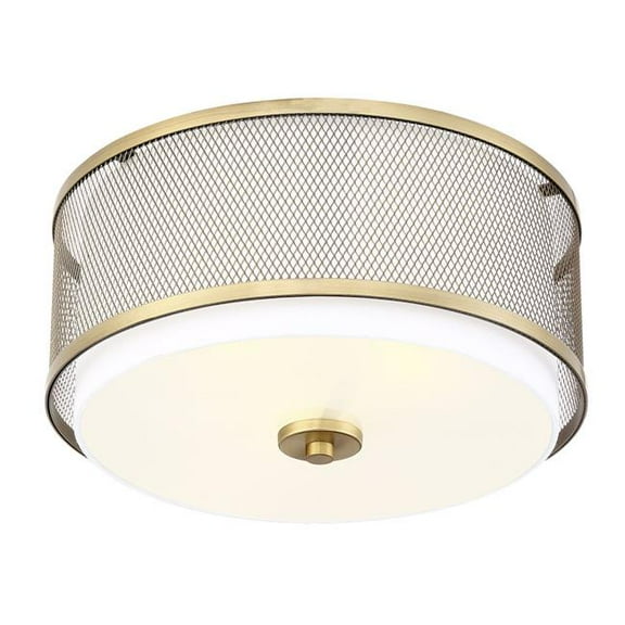 Savoy House Meridian 2 Light Semi-Flush - Natural Brass - M60018NB