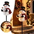 thumbnail image 4 of Liaiai Magic Fountain - Flowing Snowflake LED Christmas Garden Light, Solar Powered Outdoor Yard Decor with Stars Warm Glow Garden Stake for Christmas Holiday Decoration,Snowman, 4 of 9