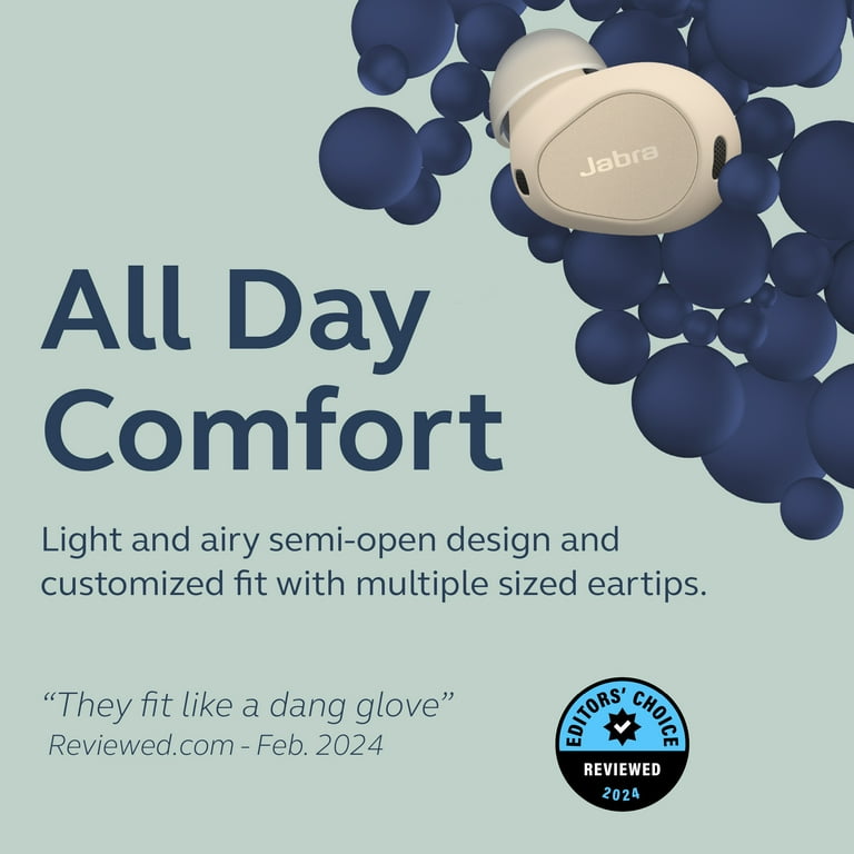 Jabra Elite 10 True Wireless Bluetooth Earbuds, Adv Active Noise