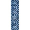 thumbnail image 3 of JONATHAN Y MOROCCAN HYPE 2 x 8 Runner Rug, Asilah Ogee Fretwork - Blue/Gray, MOH104B-28, 3 of 9
