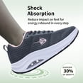 thumbnail image 5 of AOV GREEN LEAF Women's Wide Width Arch Support Tennis Walking Shoes for Plantar Fasciitis Pain Relief Greypink US 6, 5 of 7