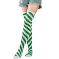 thumbnail image 3 of ✪ Striped Over Knee Thigh High Long Socks for Christmas Holiday Party Stockings, 3 of 19