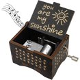 thumbnail image 1 of Music Box Wooden Hand Crank Music Boxes You Are My Sunshine Musical Box Gift For Birthday, 1 of 5