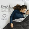 thumbnail image 6 of Modern Threads Reversible Carbon & Steel All-Season Down Alternative Adult Bed Comforter, Queen, 6 of 8