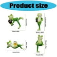 thumbnail image 5 of CIYISON Miniature Frogs Garden Statue Flower Pot Hangers Ornament Resins Frogs Figurines Plant Pot Decorations for Yard Outside, 5 of 12