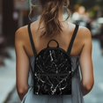 thumbnail image 4 of HELLHERO Marble Texture Design Travel Backpack for Women Versatile Small Backpack for Gym Hiking, Polyester Top Handle Small Work Bag, 4 of 8