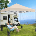 thumbnail image 3 of Renwick Instant Pop-up Canopy with One Push To Lock Setup Mechanism, Beige, 3 of 8