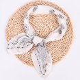 thumbnail image 2 of Prolriy Silk Scarf for Women, Womens Spring Summer Prints Satin Cashew Flower Prints Square Scarf Neckerchief Satin Scarf White One Size, 2 of 3
