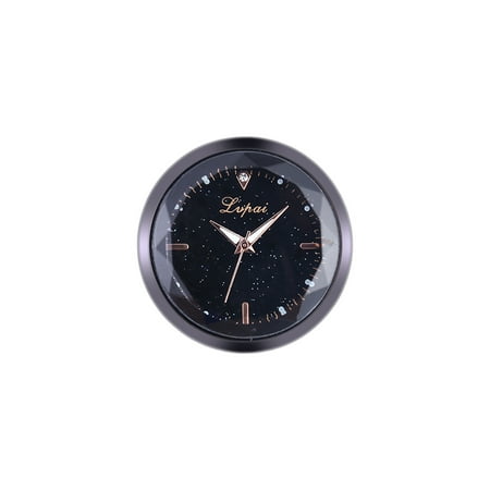 Home Interiors Figurines Mini Fine Metal Electronic Clock Simple Scale Car Interior Decoration Paste Study Convenience ()