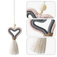 thumbnail image 3 of 1 Uds. Colgante de corazón de melocotón tejido para coche, bolso de pared para el hogar, colgante para habitación de niños y coche, 3 of 5