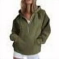 thumbnail image 5 of VBVC No Boundaries Women's Hoodie Half Zip Pullover,Oversized Sweatshirts For Women Y2k,Womens Long Sleeve Tops,Green,Size M, 5 of 5
